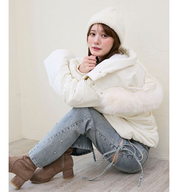  「&infin;2way中綿フードブルゾン」|ブルゾン・スタジャン|