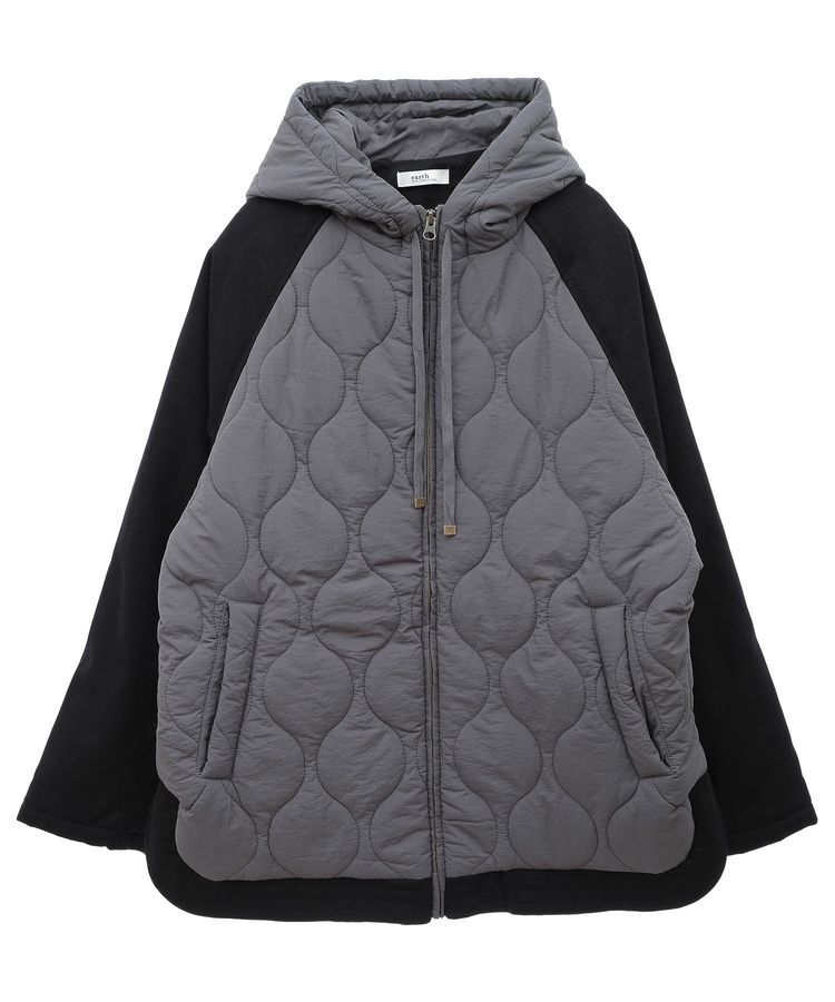 earth music&ecology「ラグラン切替キルティングブルゾン」|ブルゾン・スタジャン|