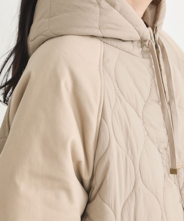 earth music&ecology「ラグラン切替キルティングブルゾン」|ブルゾン・スタジャン|