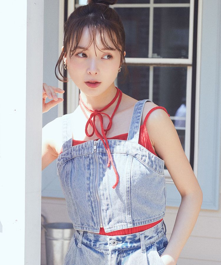 earth music&ecology「コード付きキャミソール」|キャミソール|