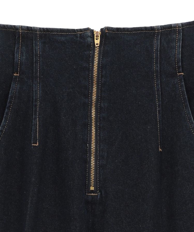 earth music&ecology「フロントZIPバックレースアップデニム」|デニム|