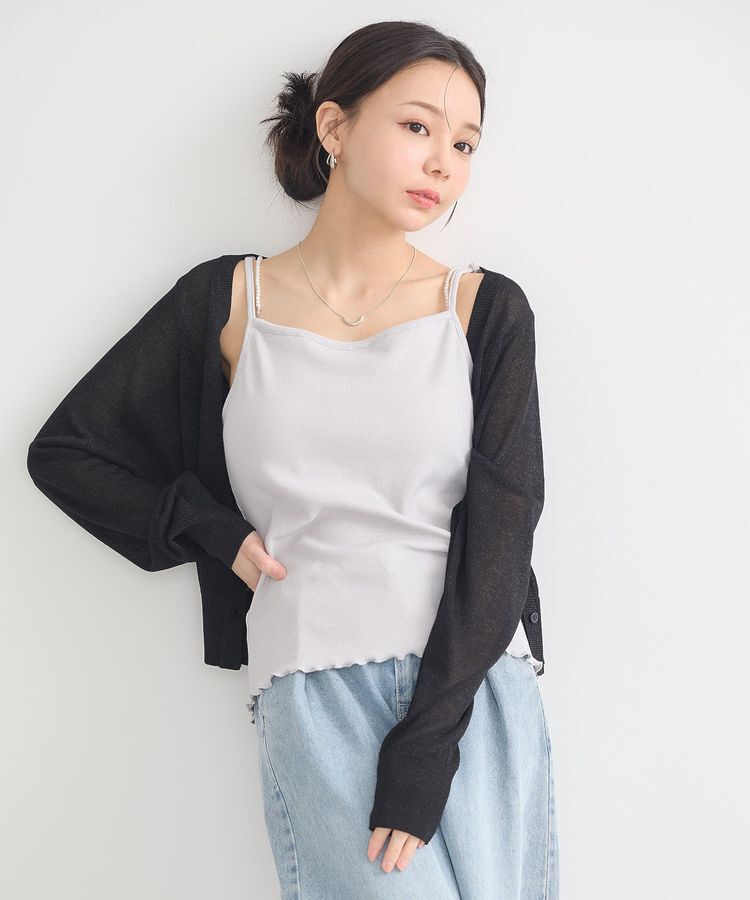 earth music&ecology「パールストラップキャミソール」|キャミソール|