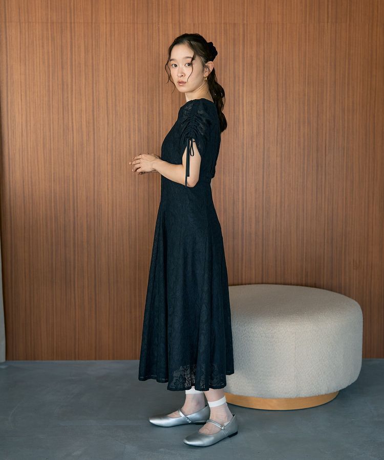 earth music&ecology「パネル切り替えレースワンピース」|ワンピース|