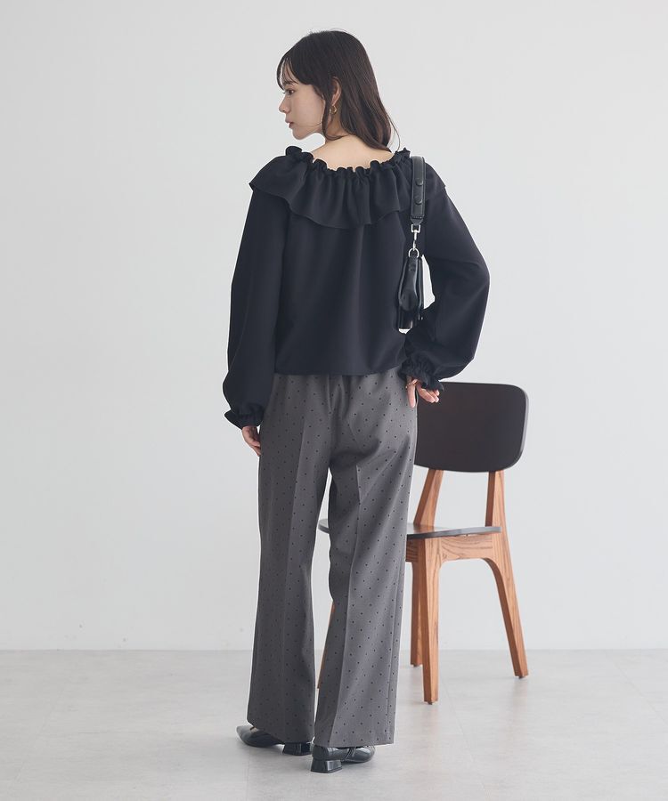 earth music&ecology「フリルオフショルブラウス」|シャツ・ブラウス|