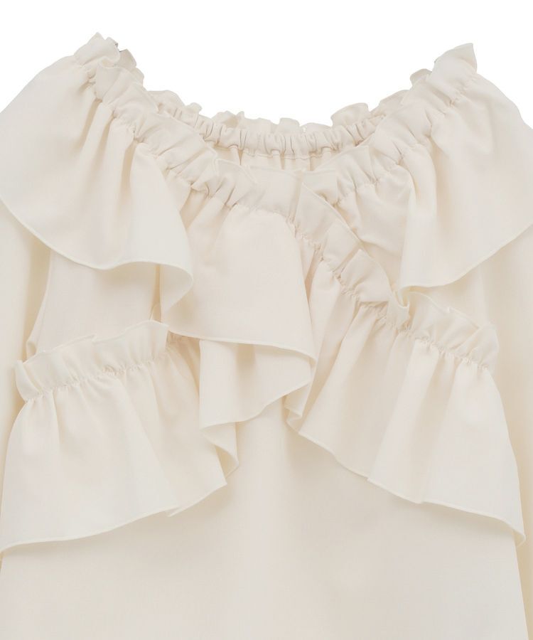 earth music&ecology「フリルオフショルブラウス」|シャツ・ブラウス|