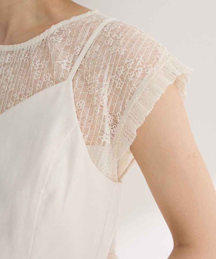 Green Parks「・ELENCARE DUE ドッキングレースブラウス」|シャツ・ブラウス|