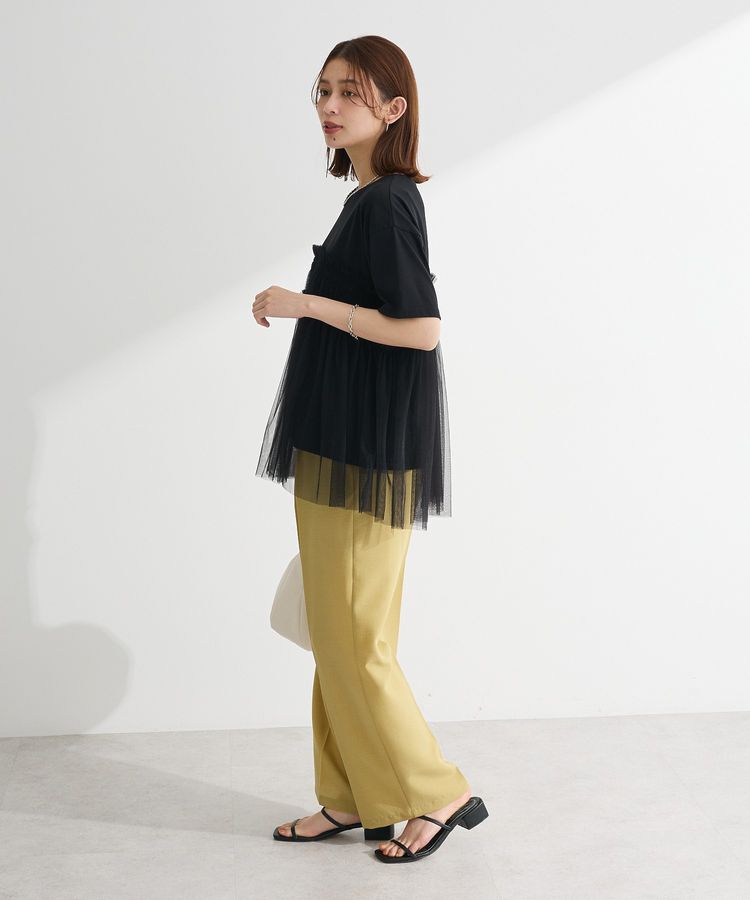 Green Parks「・ELENCARE DUE チュールドッキングTEE」|Tシャツ・カットソー|