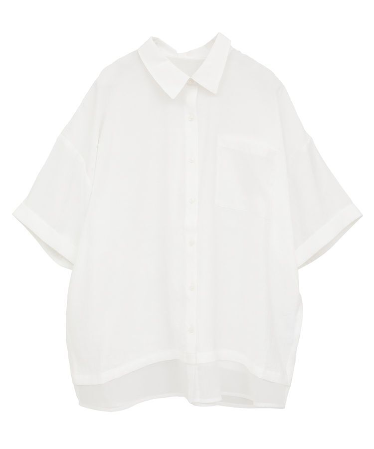 Green Parks「裾レイヤードショートスリーブシャツ」|シャツ・ブラウス|