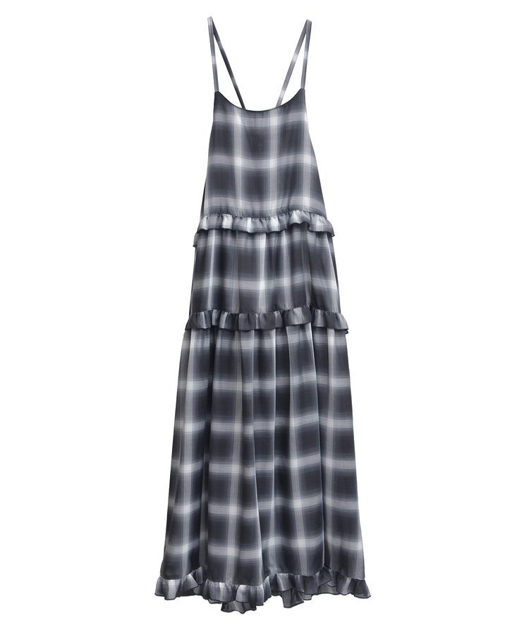 Green Parks「・Petit Fleur オンブレーチェックキャミワンピ」|ワンピース|