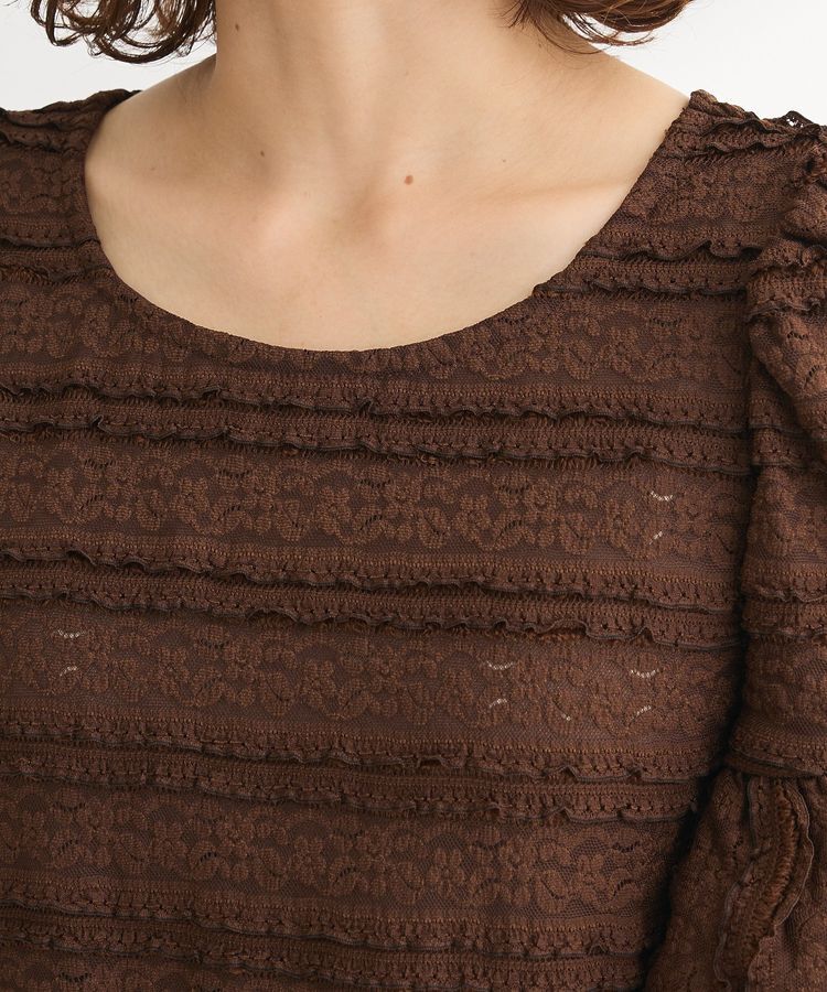 Green Parks「・SUGAR SPOON レースフリルプルオーバー」|Tシャツ・カットソー|