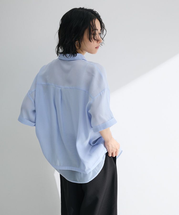 Green Parks「裾レイヤードショートスリーブシャツⅡ」|シャツ・ブラウス|