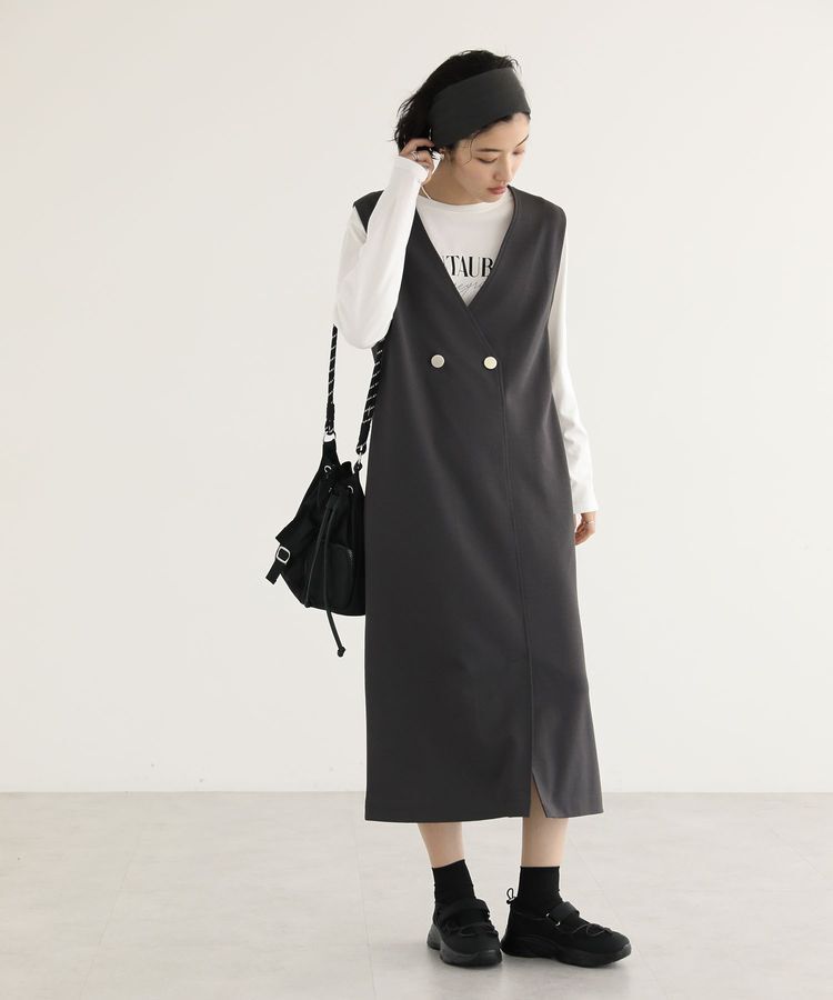 Green Parks「ジャケット風ジャンパースカート」|ジャンパースカート|