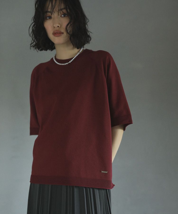 Green Parks「トレーナー風ニットプルオーバー」|ニット・セーター|