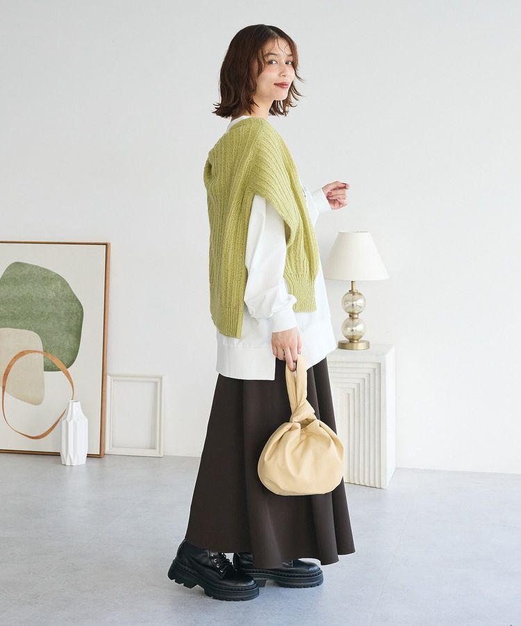 Green Parks「シアーニットVネックカーディガン」|カーディガン|