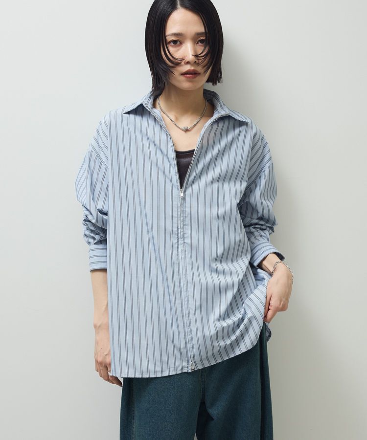 Green Parks「イージーケアアソートZIPシャツ」|シャツ・ブラウス|