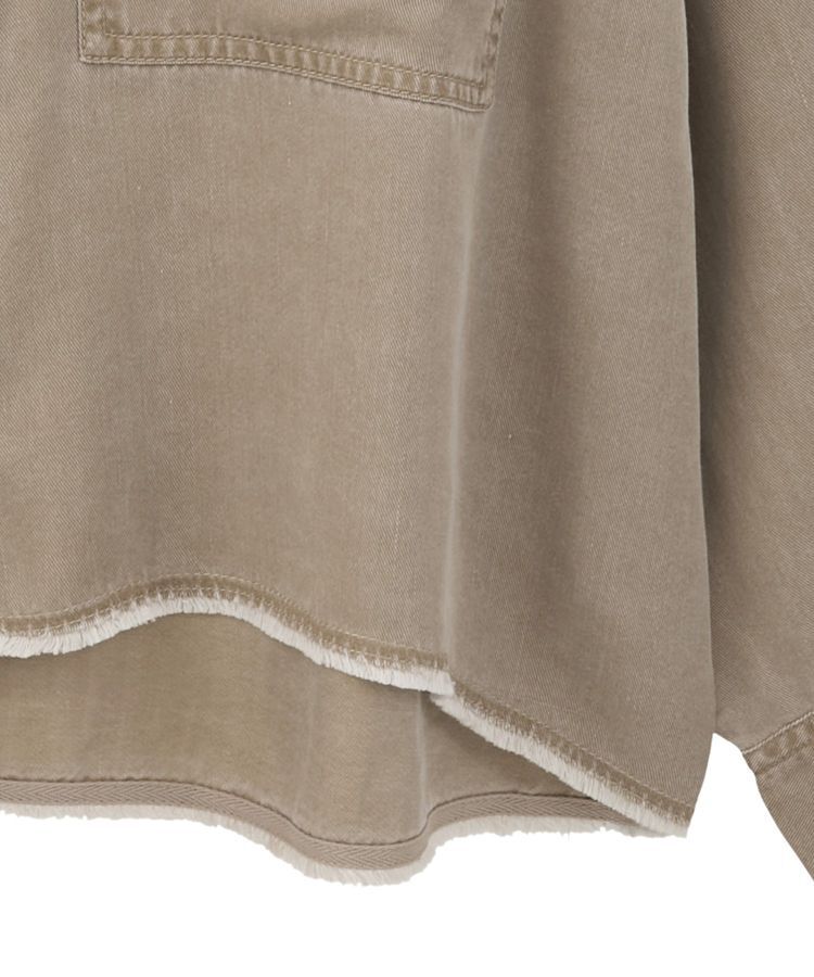 Green Parks「裾フリンジヴィンテージ風シャツ」|シャツ・ブラウス|