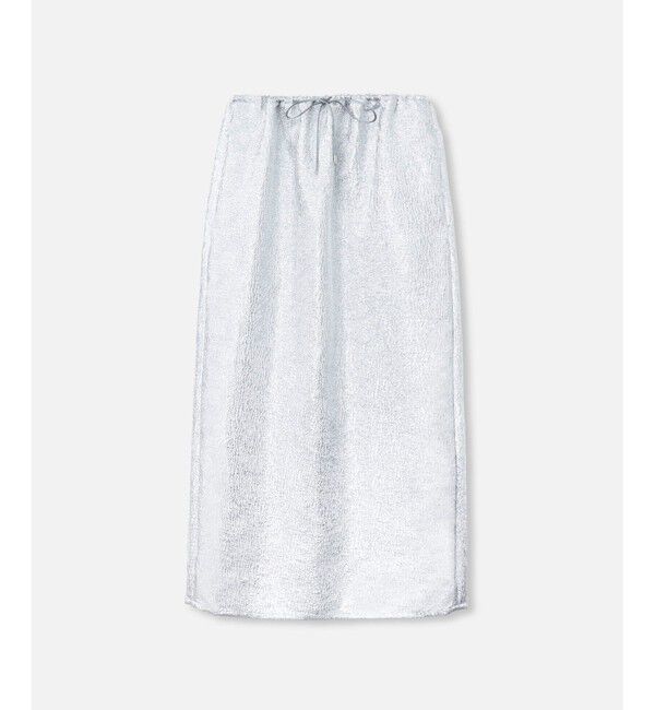 allureville「メタリックジャガードナロースカート」|タイト|