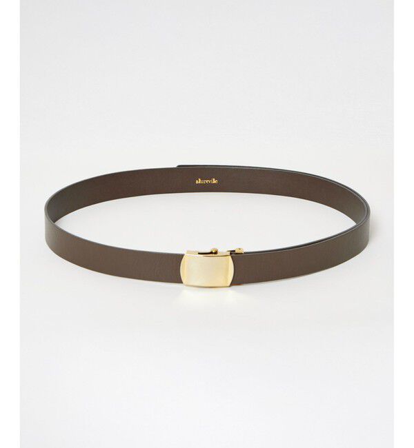 allureville「カウレザーガチャベルト」|ベルト|ブラウン