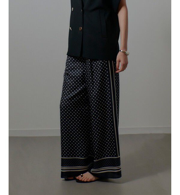 allureville「パネルドットプリントパンツ」|チノ|