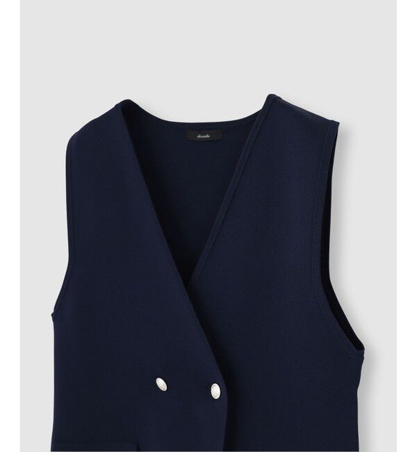 allureville「ミラノリブニットジレ」|ニット・セーター|