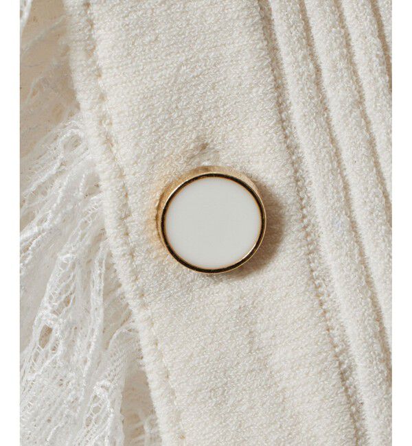 LOULOU WILLOUGHBY「【LOULOU WILLOUGHBY】スリーブヘムレースプルオーバー」|ニット・セーター|