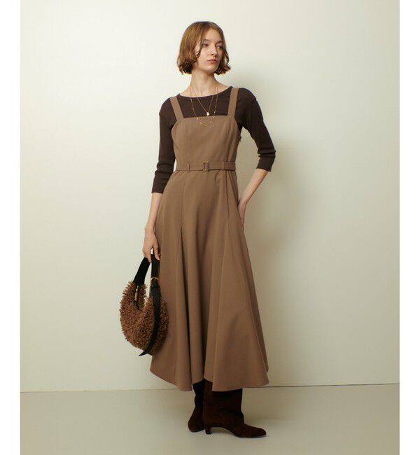 allureville「テレコ3/4スリーブボートネックプルオーバー」|Tシャツ・カットソー|