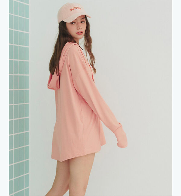 SEA DRESS「オーバーシルエットラッシュパーカープルオーバー」|ビキニトップス|