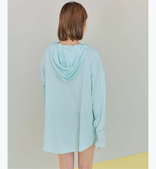 SEA DRESS「オーバーシルエットラッシュパーカープルオーバー」|ビキニトップス|