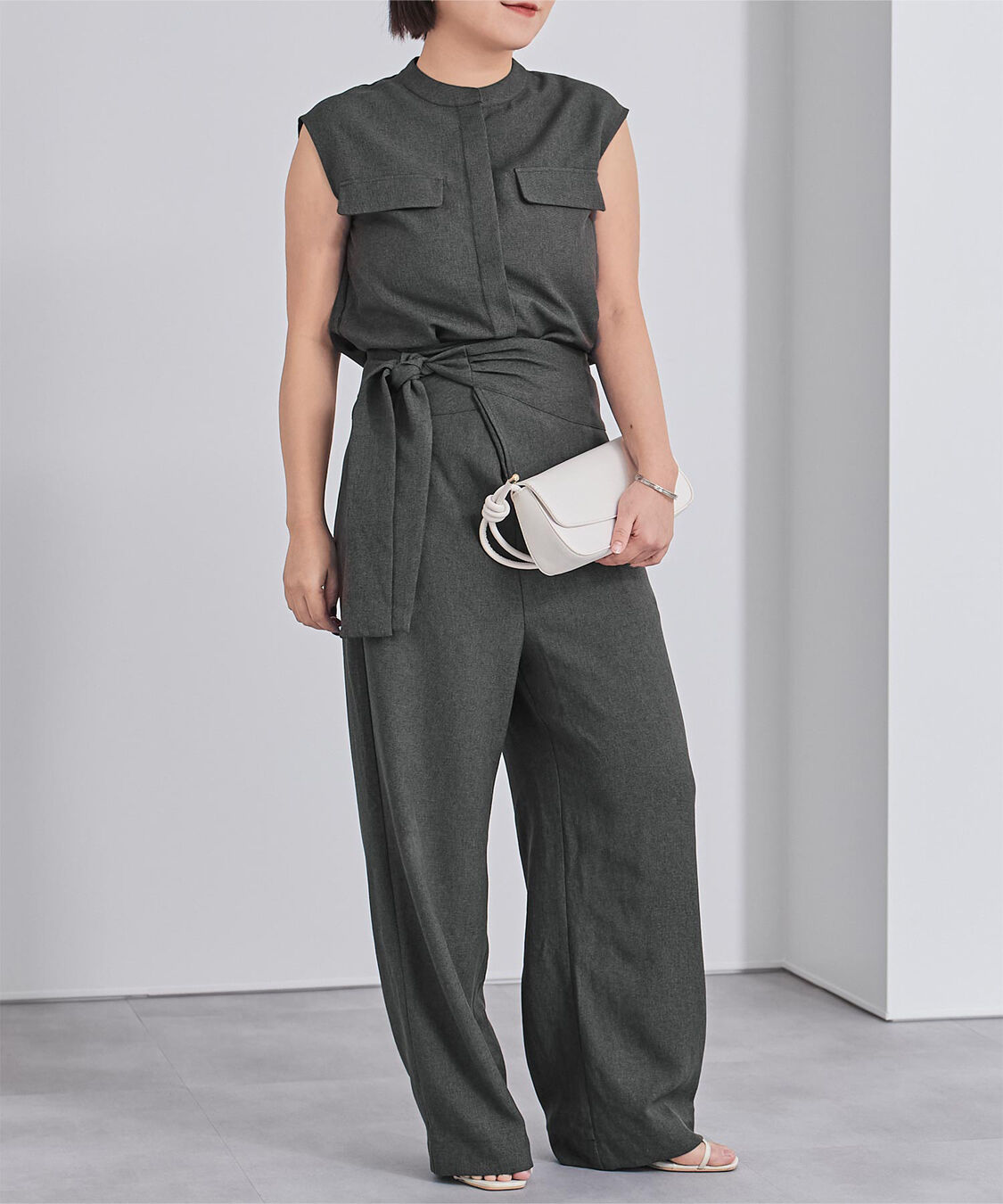 ur's「リネンライクノースリーブトップス」|シャツ・ブラウス|