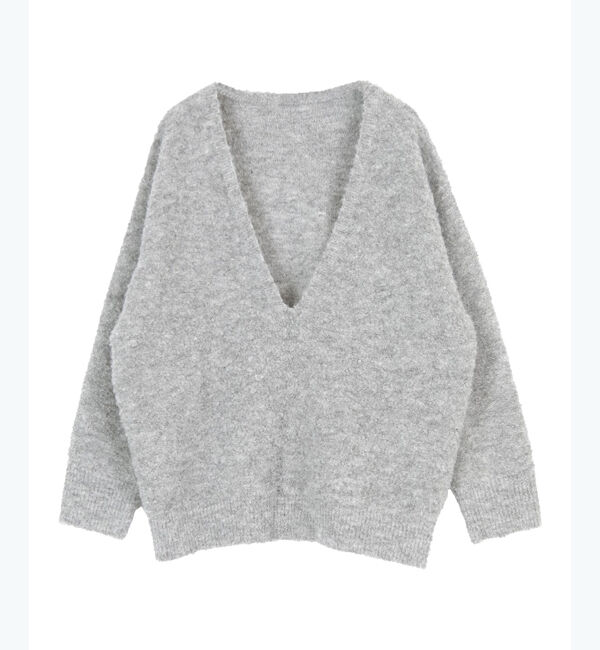 titivate「深Vネックボリュームスリーブニット」|ニット・セーター|