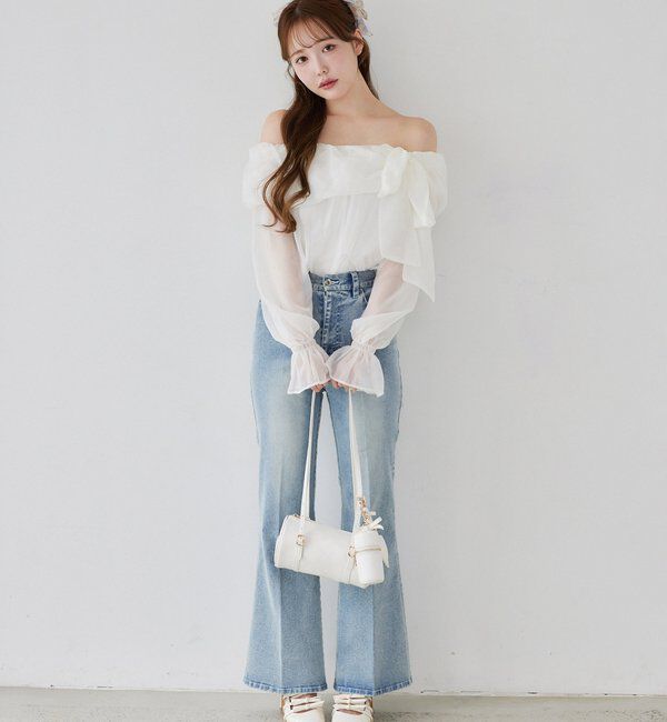  「【WEB限定】ストレッチ美脚デニムパンツ」|その他|