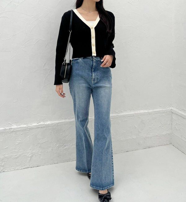  「【WEB限定】ストレッチ美脚デニムパンツ」|その他|