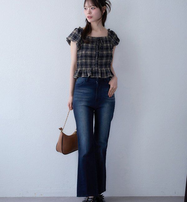  「【WEB限定】ストレッチ美脚デニムパンツ」|その他|