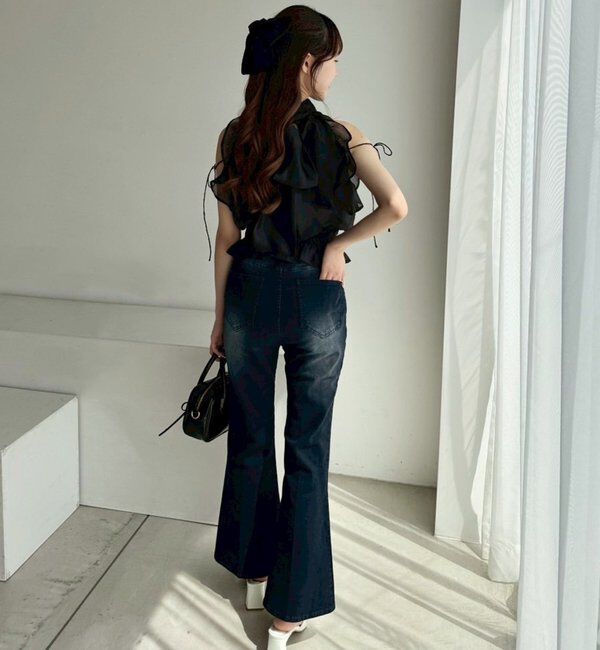  「【WEB限定】ストレッチ美脚デニムパンツ」|その他|