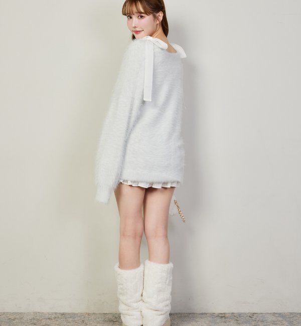  「milkyフェザーロングカーデ」|ニット・セーター|