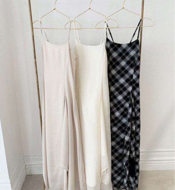  「肩リボンニットセットワンピース」|ワンピース|