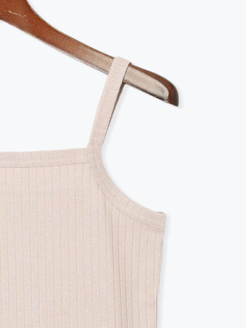 Te chichi TERRASSE「ラメ混ワイドリブキャミソール」|キャミソール|