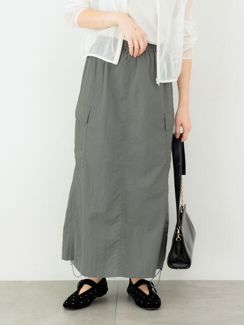 Te chichi TERRASSE「ドロストカーゴスカート」|スカート|グレー