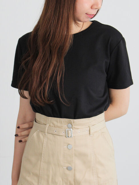 Te chichi「クルーネックTシャツ」|Tシャツ・カットソー|ブラック