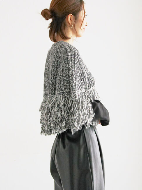 Te chichi「ループ編みポンチョ」|ニット・セーター|