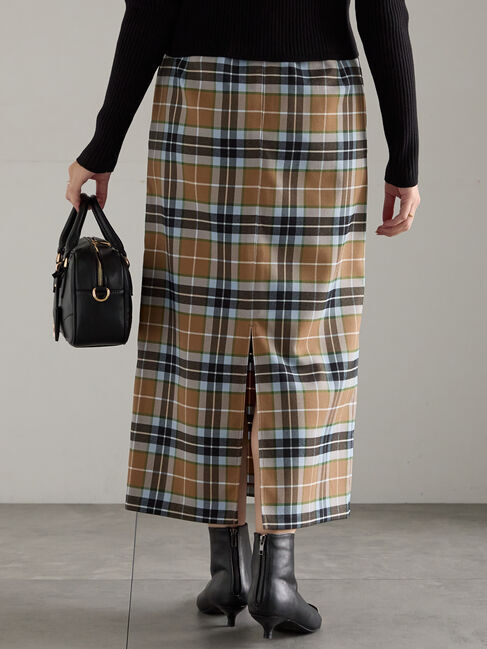 Te chichi「チェックナロースカート」|スカート|