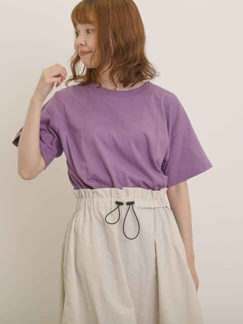 Samansa Mos2「【USAコットン】Tシャツ」|Tシャツ・カットソー|パープル