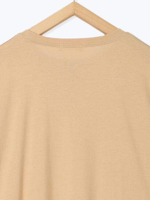 Samansa Mos2 blue「◎【接触冷感】ロゴプリントチュニック」|Tシャツ・カットソー|