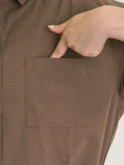 Samansa Mos2「ショート丈シャツ」|シャツ・ブラウス|