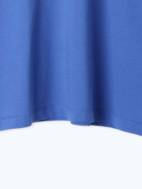 Samansa Mos2 blue「ロゴプリントTシャツ」|Tシャツ・カットソー|