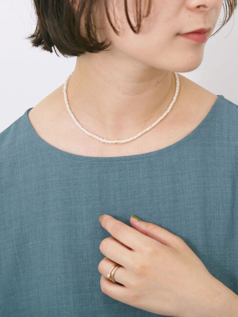 Samansa Mos2 blue「リネンタッチマキシティアードワンピース」|ワンピース|