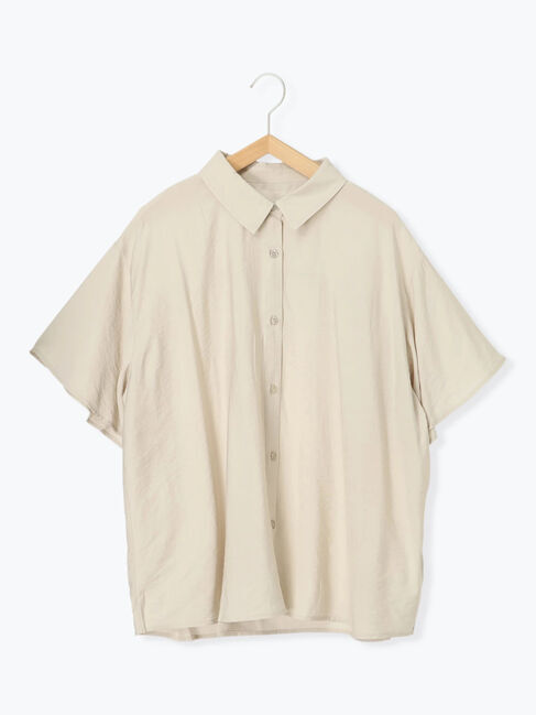 Samansa Mos2 blue「フレアギャザーブラウス」|シャツ・ブラウス|