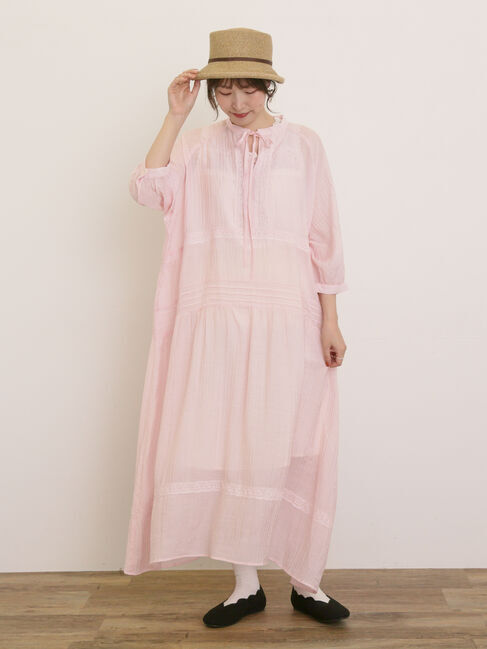 Samansa Mos2「【S/Mサイズ】◎レース切替ワンピース」|ワンピース|