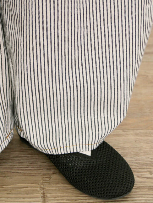 Samansa Mos2「【S/M/Lサイズ】刺繍デニム/ヒッコリーカーブパンツ」|その他|