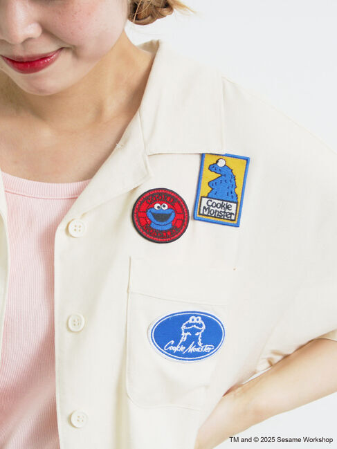 SM2「【SESAME STREET meets SM2】ワッペン付きボウリングシャツ」|シャツ・ブラウス|